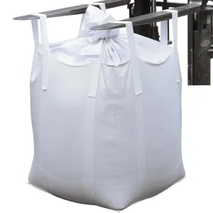 (1 packs) Super Sacks FIBC Bulk Bags, Container Bags, Load Capacity 2200Ib 35 "L x 35 "W x 43 "H, Woven Polypropylene Sacks, Four Fastening Hooks, Flat Bottom on Top of Trunks (r1)
