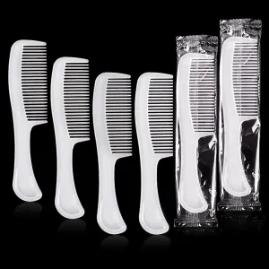 100 Pack Disposable Combs Bulk, Sturdy Thick Travel Comb Bulk, Wide Tooth Design, Individually Wrapped, Suitable for Home, Hotel, Travel, Charity