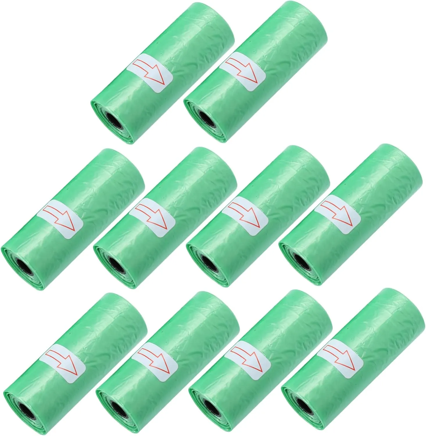 10Rolls Disposable Diaper Waste Storage Bags Versatile Garbage Sacks for Pets Convenient Trash Pouches for Cleanliness at Home and Travel