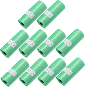 10Rolls Disposable Diaper Waste Storage Bags Versatile Garbage Sacks for Pets Convenient Trash Pouches for Cleanliness at Home and Travel