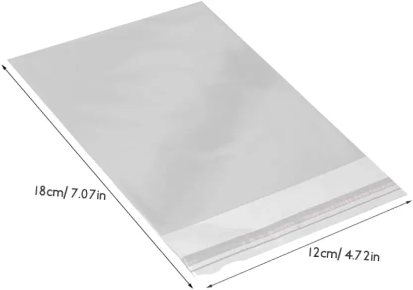 1set Clear Self Sealing Storage Bags Multi Use Packing Bags for Small Business Versatile Convenient Ample Supply for Daily Use 200pcs