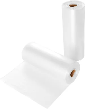 2 Rolls 1000 Count 10 x 14 Inch Plastic Produce Bags, White Plastic Food Storage Bags for Rice, Fruits, Vegetables, Snacks, Jelly, Bread,1 Roll/500 Count