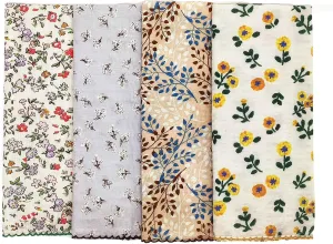 21"x21" Cotton Bandana for Women, Super Soft Puckered Fabric, Neck Scarf for Women, All-Occasion Gift