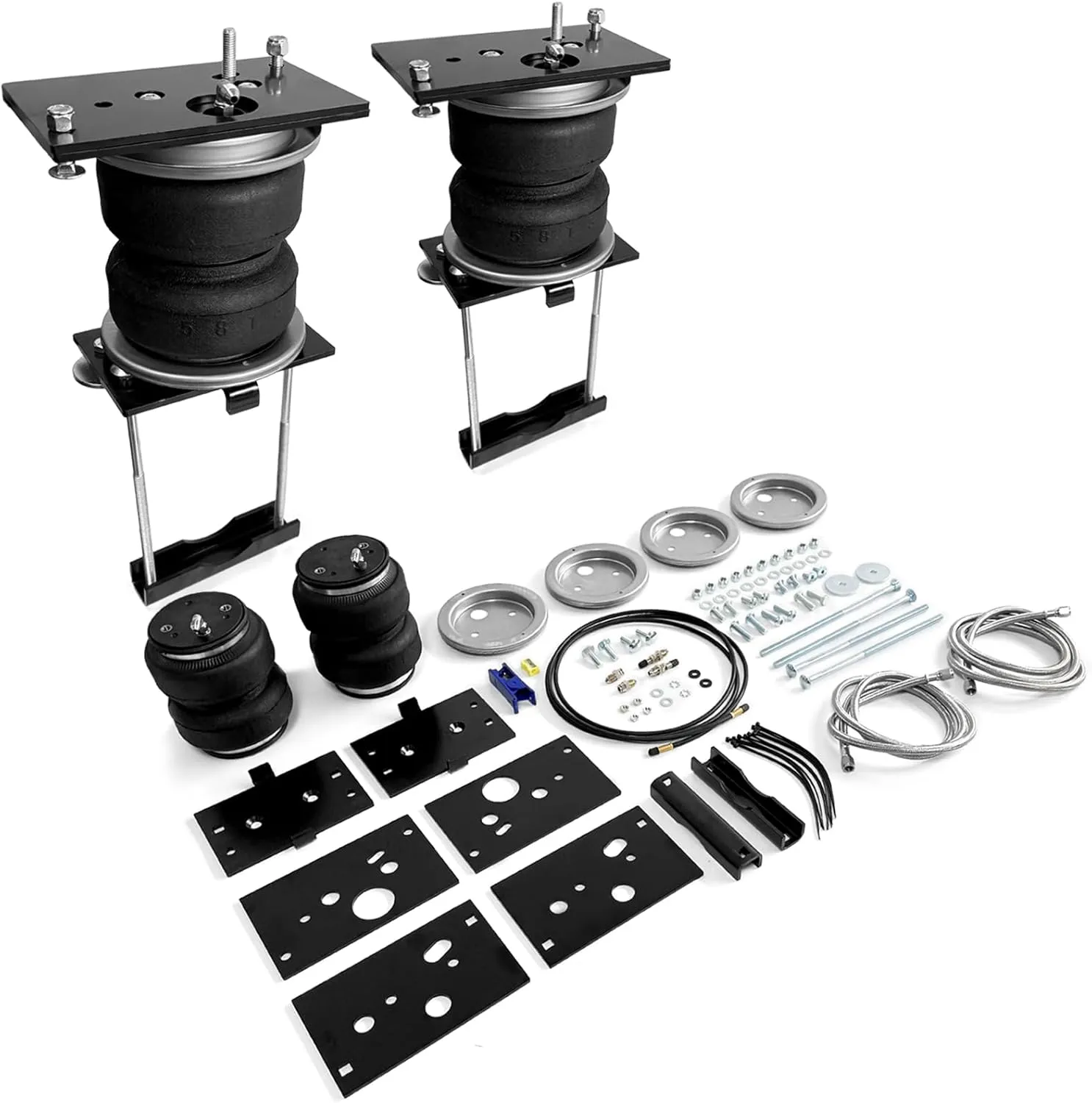 2PCS Air Spring Bags Suspension Kit for 2014-2024 Ram 2500 2WD and 4WD Pickups Ultimate Plus Rear Helper Bag Spring Towing 5000 lbs (7X89289)