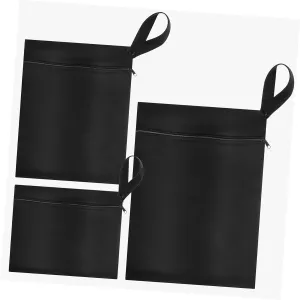 3 Pcs Wet Bags for Swimsuits Diapers and Wet Clothes Reusable for Gym Beach and Daily Use Lightweight Strong Protection Leak Design