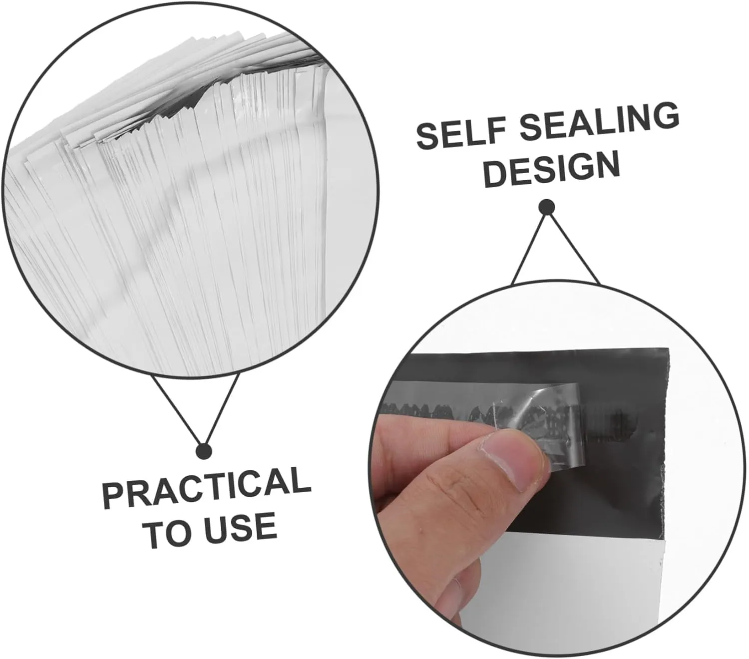 3sets 100pcs Sanitary Napkin Bags Leak Menstrual Disposal Pouch for Women Self Sealing Trash Storage Bag Lightweight and Elegant Design for Personal 100pcs*3