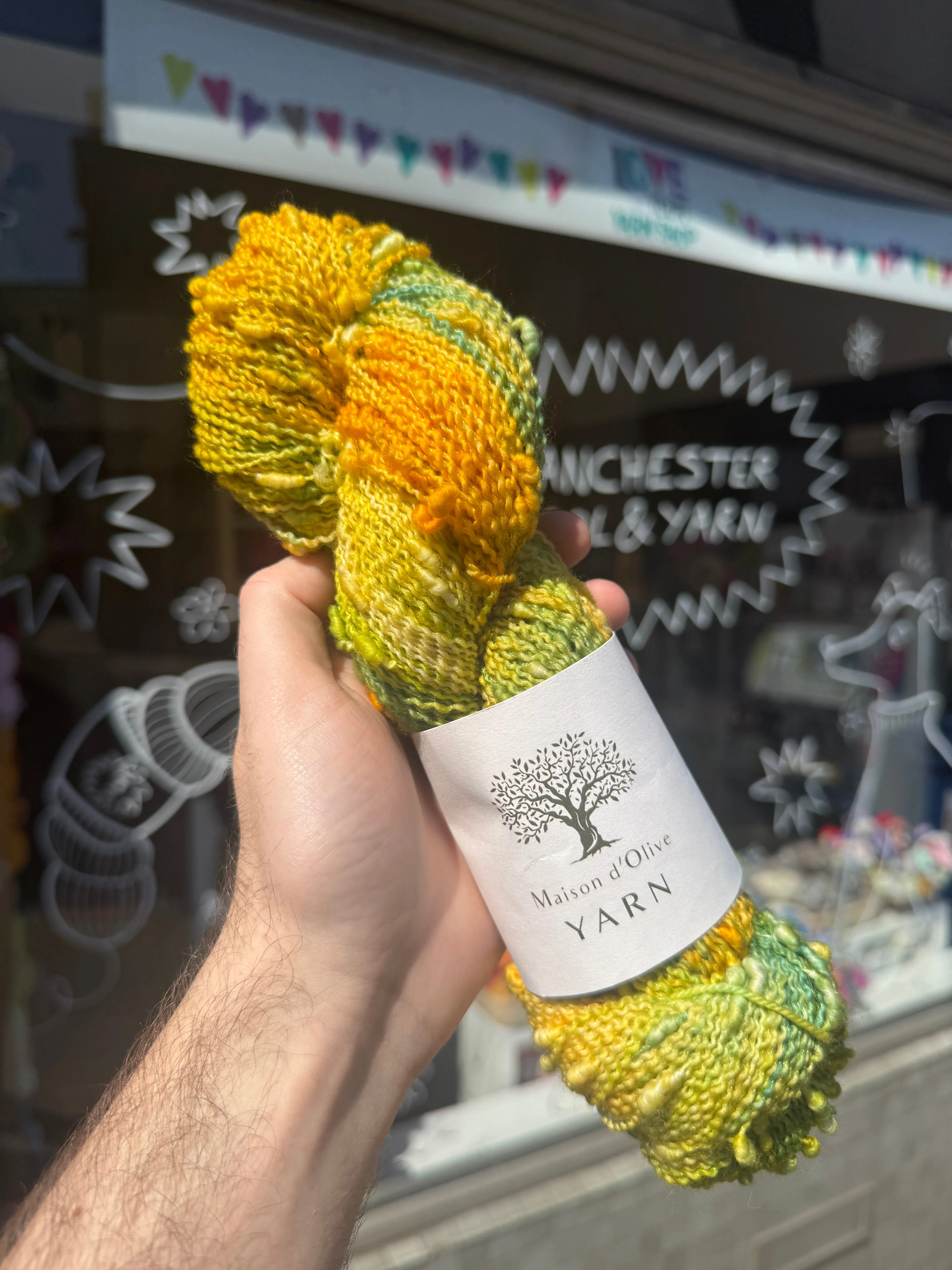 4ply Slub from Maison d'Olive | Dandelion lawn