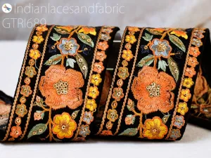 9 Yard Embroidery 65mm Ribbon Embellishments DIY Crafting  Embroidered Fabric Trim Decorative Sewing Saree Indian Sari Border Home Decor Bag