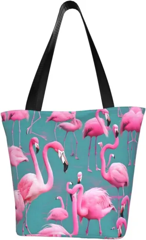 A flock of flamingos Women's shoulder handbag, crossbody shoulder bag, weekend travel shopping shoulder bag