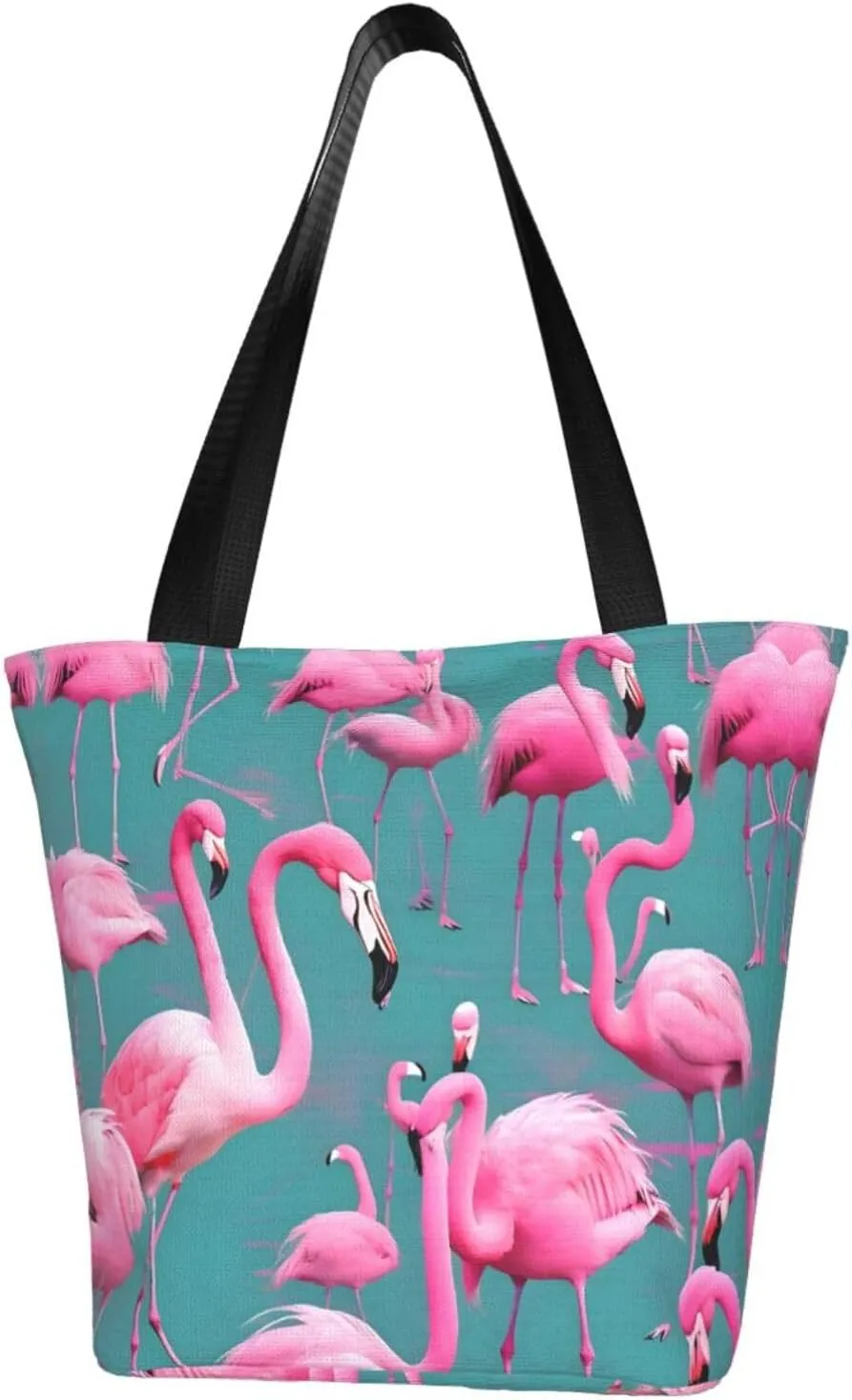 A flock of flamingos Women's shoulder handbag, crossbody shoulder bag, weekend travel shopping shoulder bag