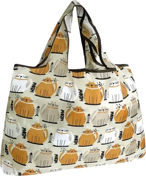 Allydrew Large Foldable Tote Nylon Reusable Grocery Bags