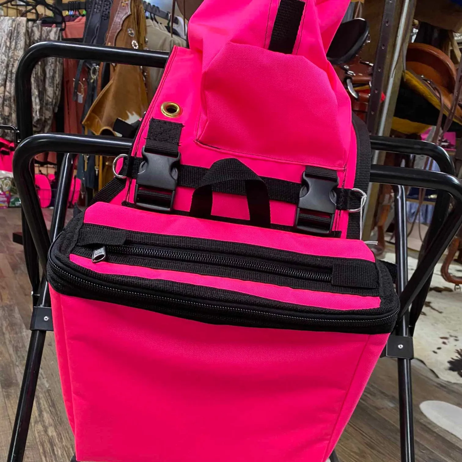 Amish Made Hot Pink Detachable Saddle Bags