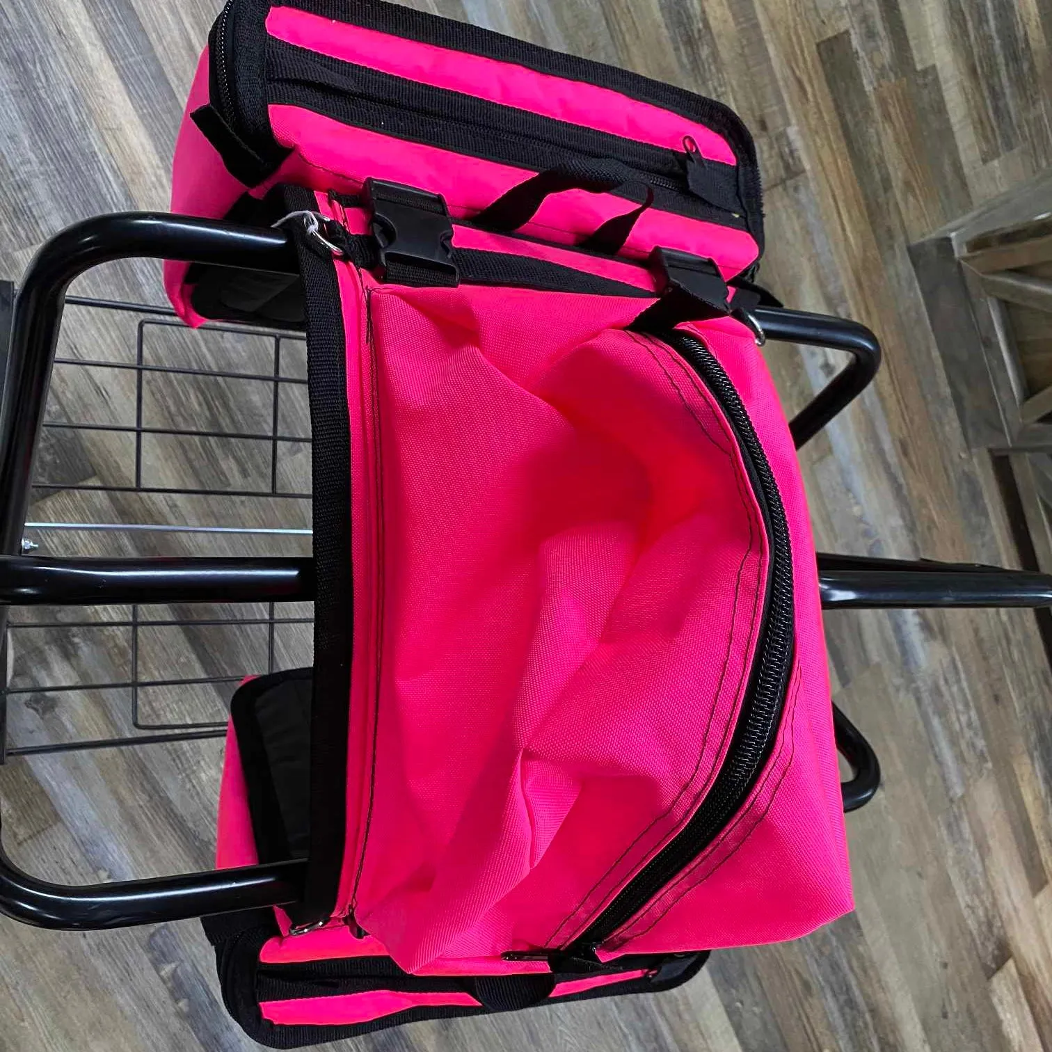Amish Made Hot Pink Detachable Saddle Bags