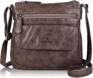 Angel Kiss Crossbody Bags for Women PU Leather Shoulder Handbag Ladies Purses and Handbag with adjustable Strap