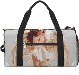 Angel Wings Gym Bag for Men Women Lightweight Duffel Bag Sports Workout Bag for Travel Yoga