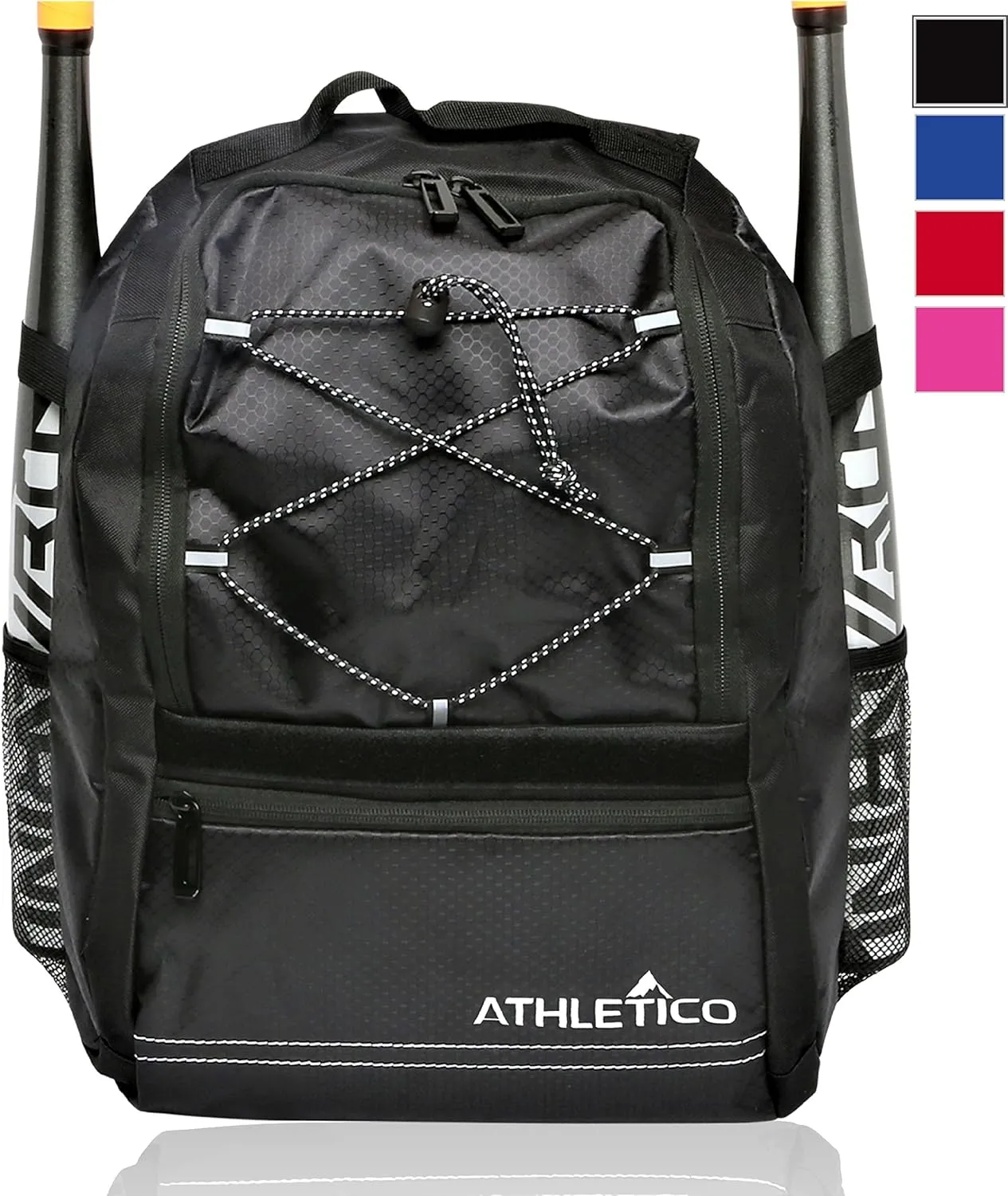 Athletico Youth Baseball Bag - Bat Backpack for Baseball, T-Ball & Softball Equipment & Gear | Holds Bat, Helmet, Glove | Fence Hook