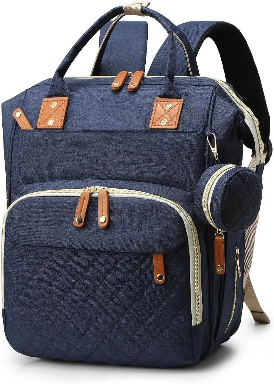 Baby Diaper Bag, Diaper Backpack, Mommy Bags with Multiple Pockets – Well-Designed, Spacious & Convenient for Parents,Waterproof, Blue