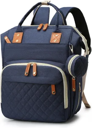 Baby Diaper Bag, Diaper Backpack, Mommy Bags with Multiple Pockets – Well-Designed, Spacious & Convenient for Parents,Waterproof, Blue