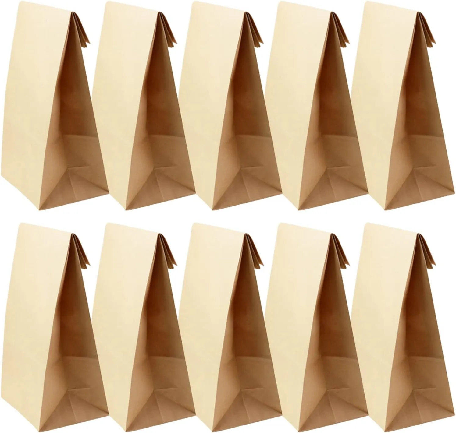 BadenBach 50 Pack 12 Lb Brown Kraft Paper Bags,7" x 4.3" x 12.5",Large Heavy Duty Paper Grocery Bags Kraft Lunch Bags Bread Sandwich Gift Wrapping Bag for Bakery Shopping Party Crafts Projects