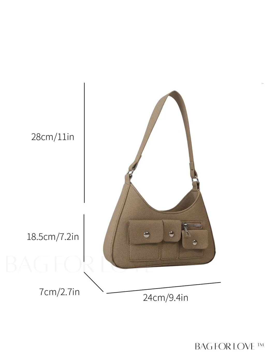 BagForLove - Efficient Shoulder Bag with Multiple Pockets & Spacious Capacity