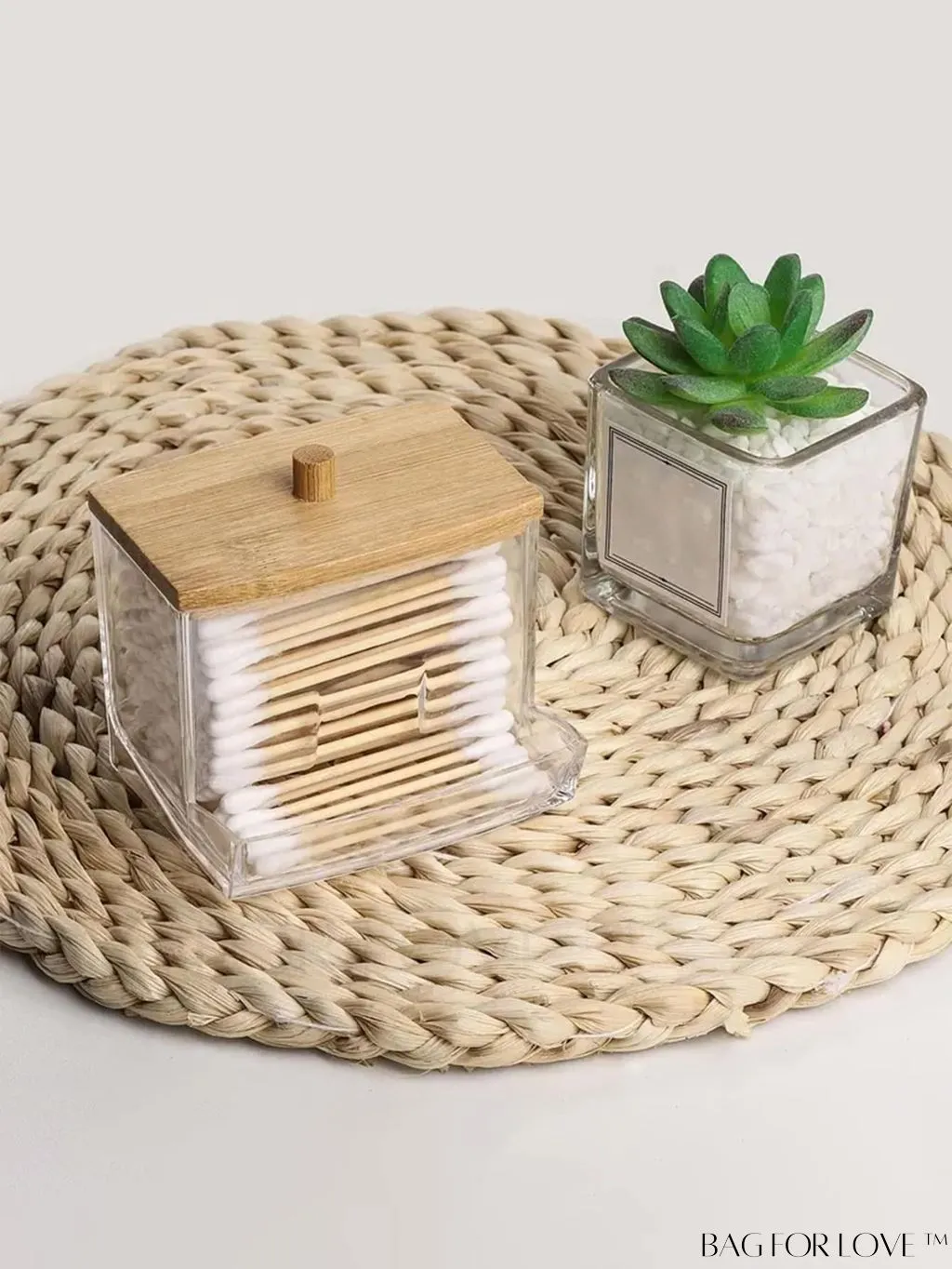 BagForLove - Elegant 7oz Swab Box Holder with Storage Bag