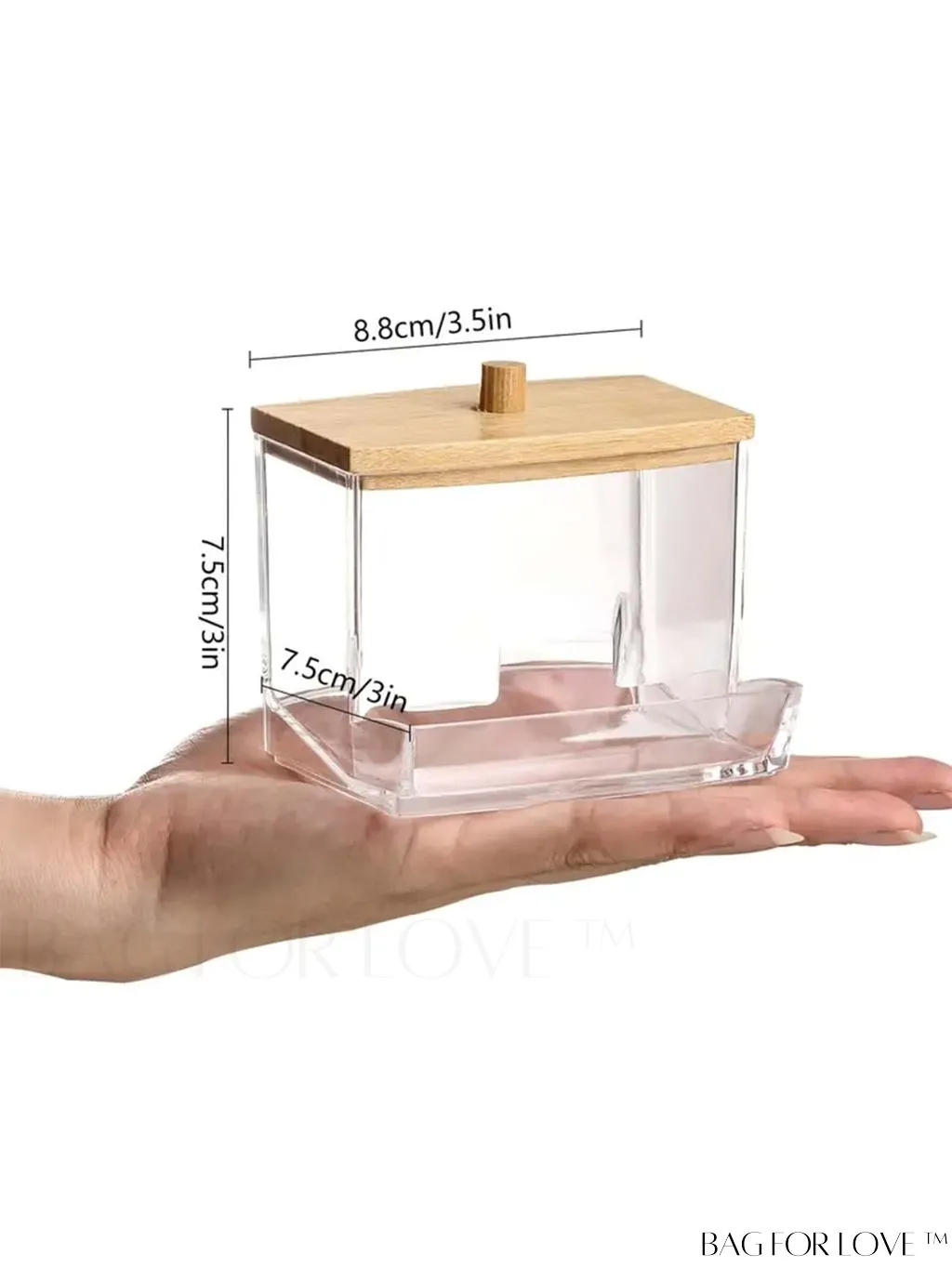 BagForLove - Elegant 7oz Swab Box Holder with Storage Bag