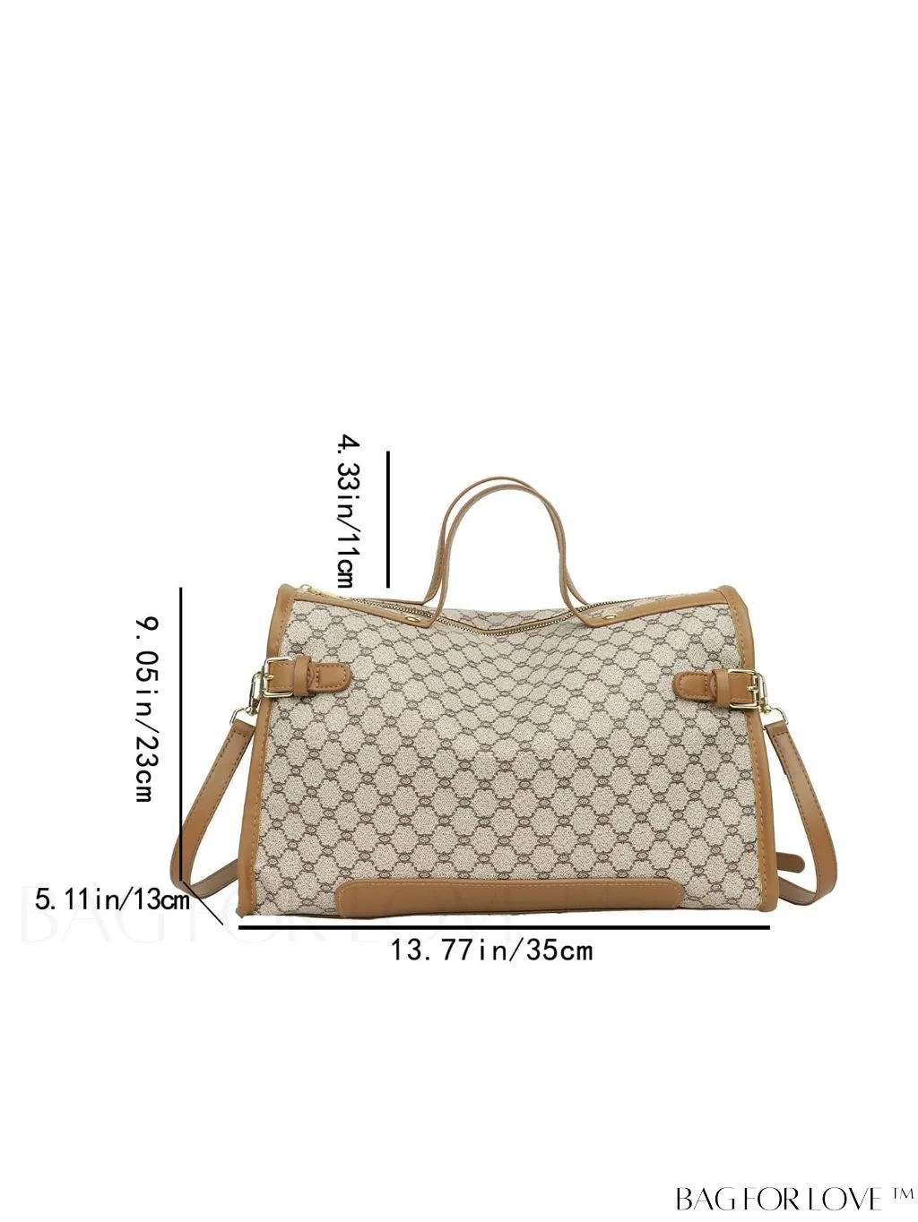 BagForLove - Geometric Pattern Travel Tote Bag - Stylish & Spacious Womens Handbag
