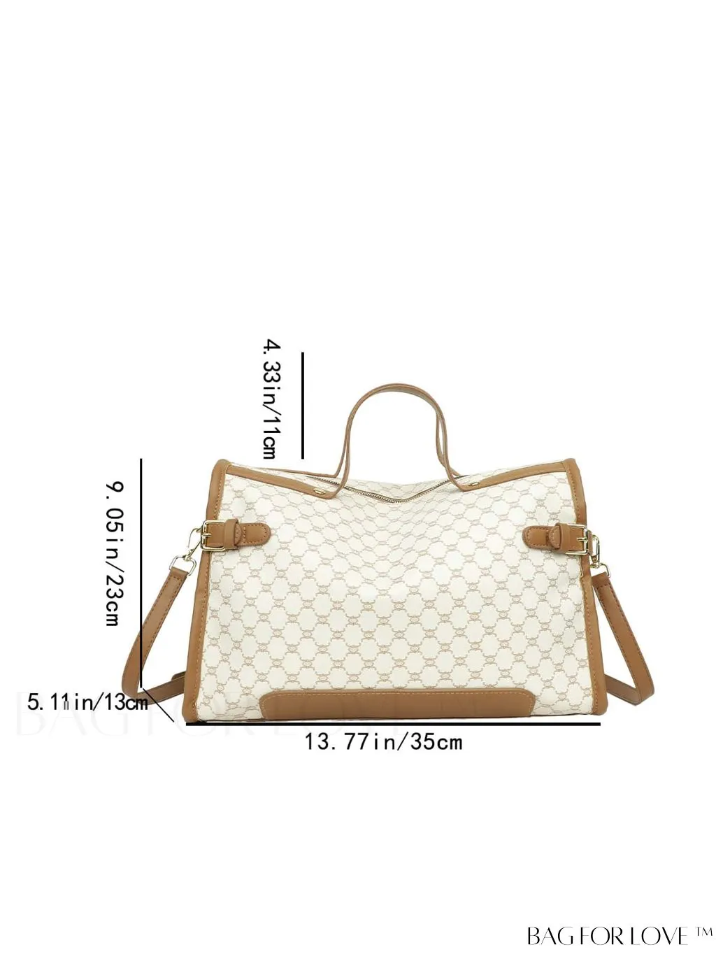 BagForLove - Geometric Pattern Travel Tote Bag - Stylish & Spacious Womens Handbag