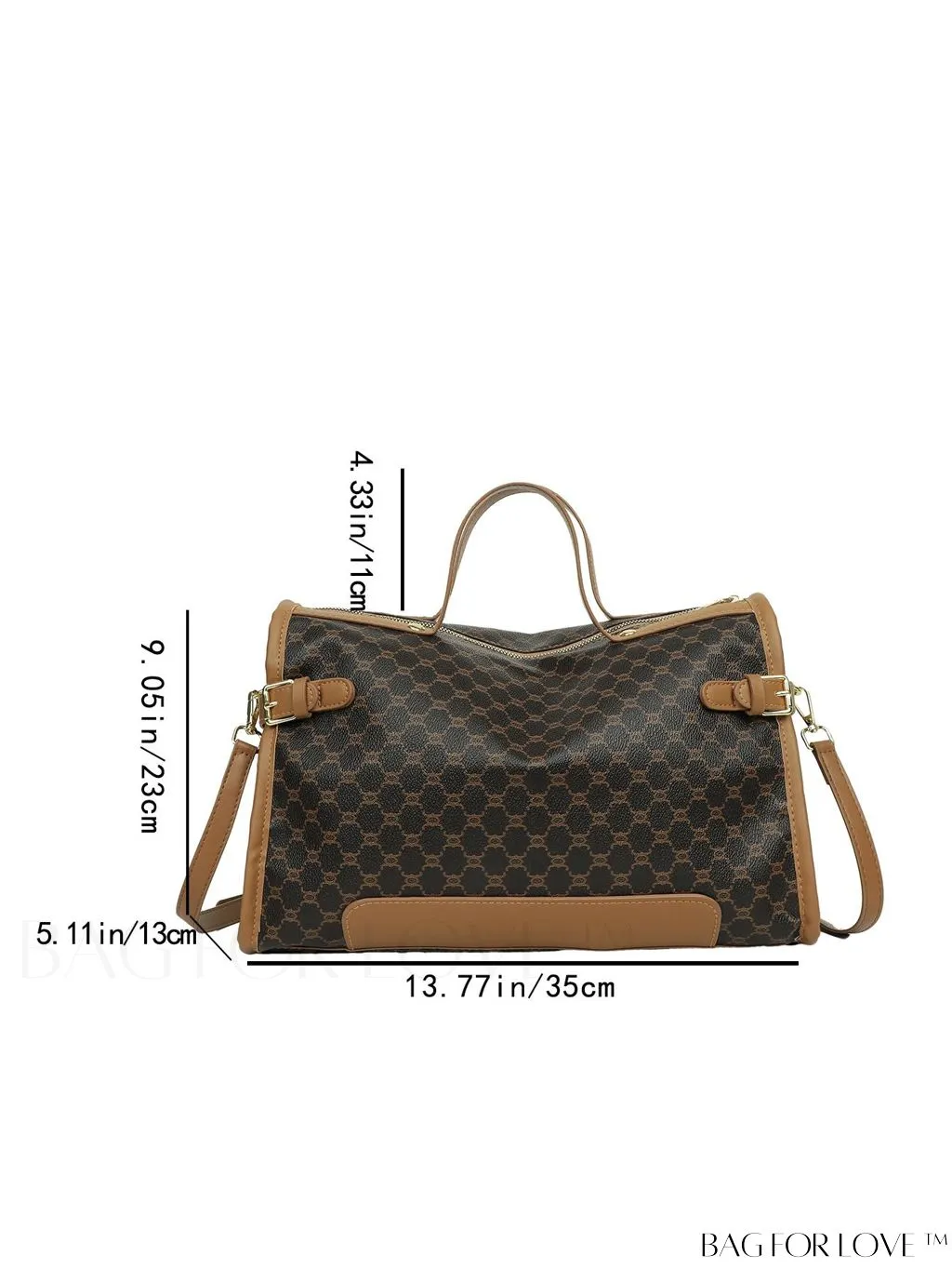 BagForLove - Geometric Pattern Travel Tote Bag - Stylish & Spacious Womens Handbag