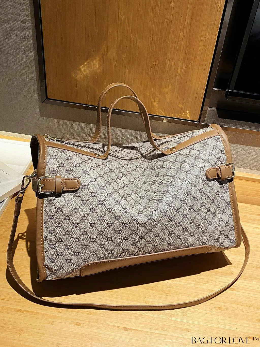 BagForLove - Geometric Pattern Travel Tote Bag - Stylish & Spacious Womens Handbag