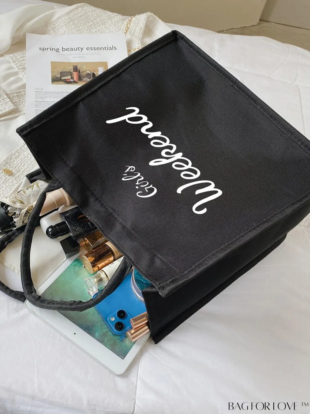 BagForLove - Premium Weekend Beach Tote - Stylish & Spacious Handheld Linen Bag