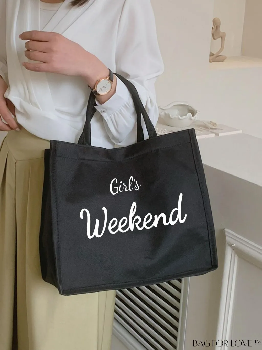 BagForLove - Premium Weekend Beach Tote - Stylish & Spacious Handheld Linen Bag