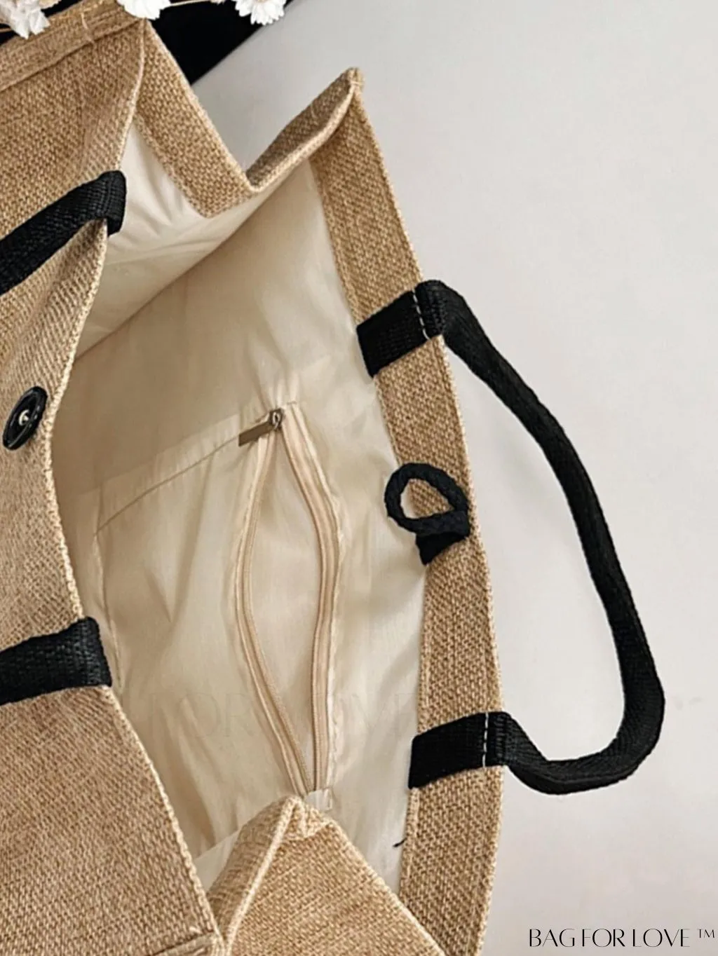 BagForLove - Premium Weekend Beach Tote - Stylish & Spacious Handheld Linen Bag