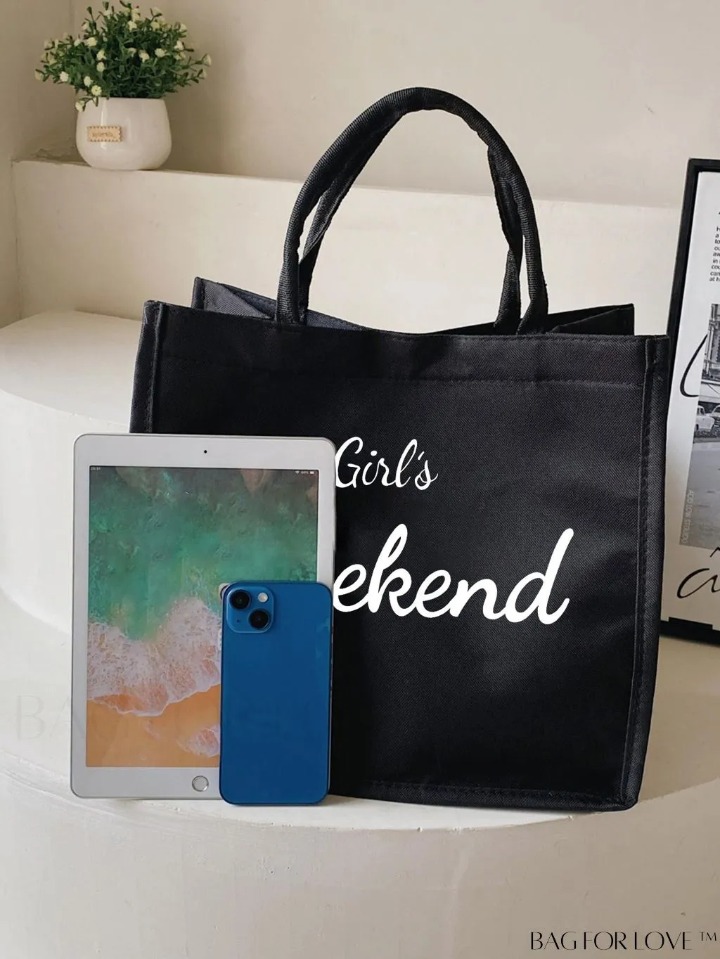BagForLove - Premium Weekend Beach Tote - Stylish & Spacious Handheld Linen Bag