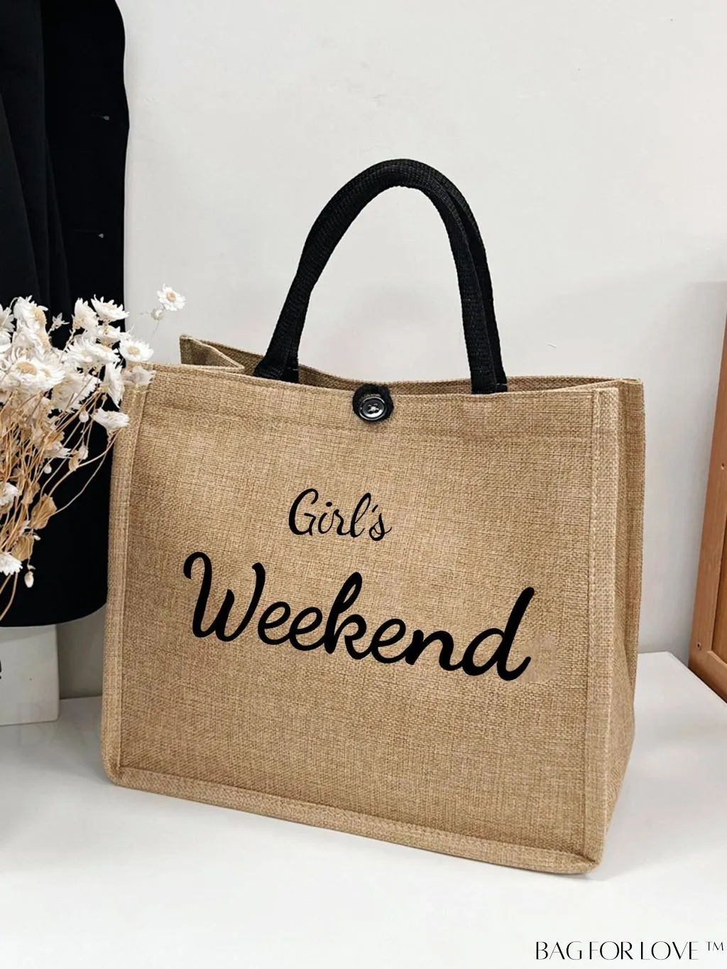 BagForLove - Premium Weekend Beach Tote - Stylish & Spacious Handheld Linen Bag