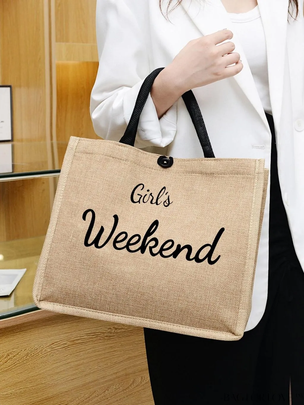 BagForLove - Premium Weekend Beach Tote - Stylish & Spacious Handheld Linen Bag