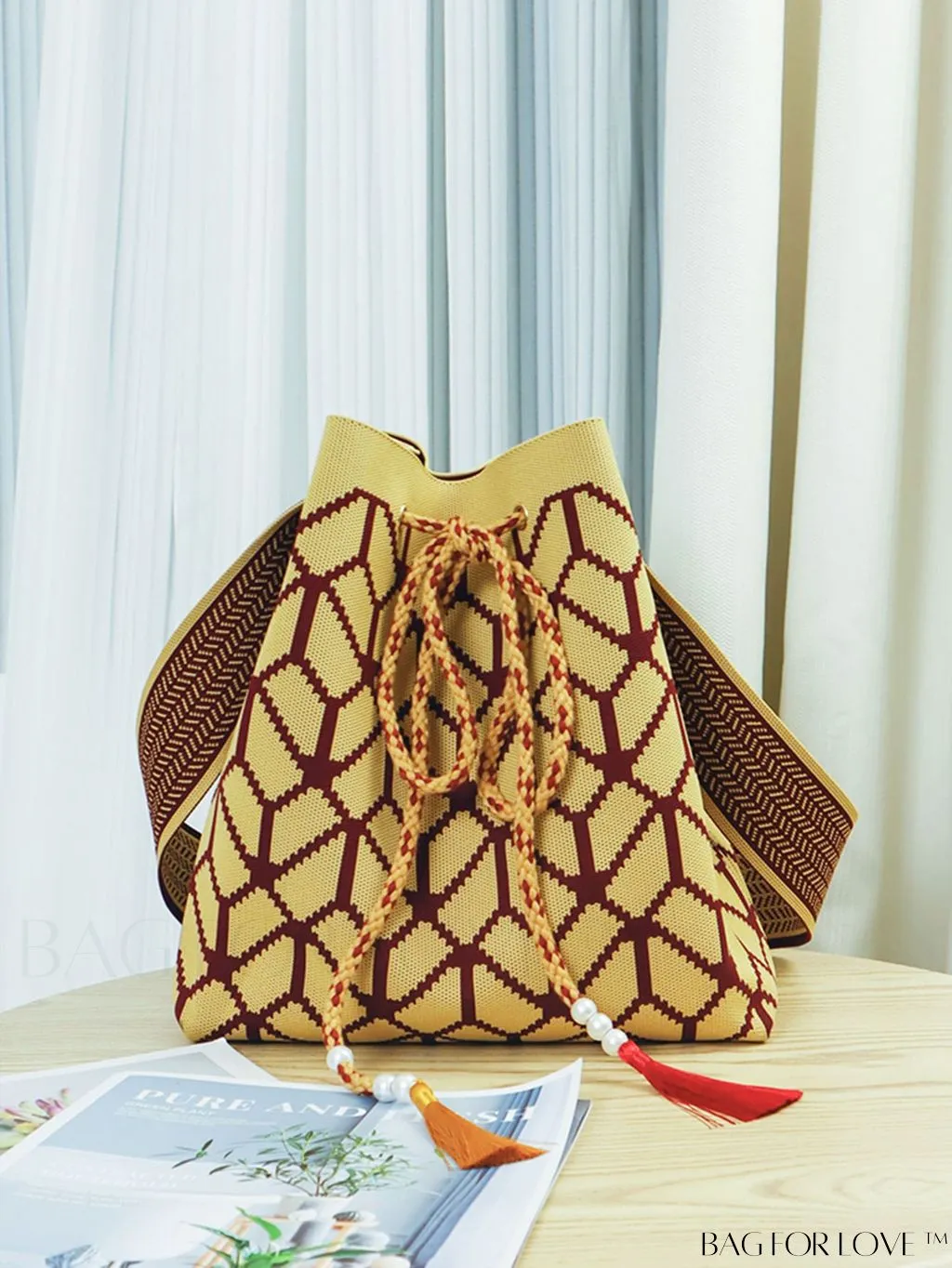 BagForLove - Spacious and Elegant Knit Shoulder Bag