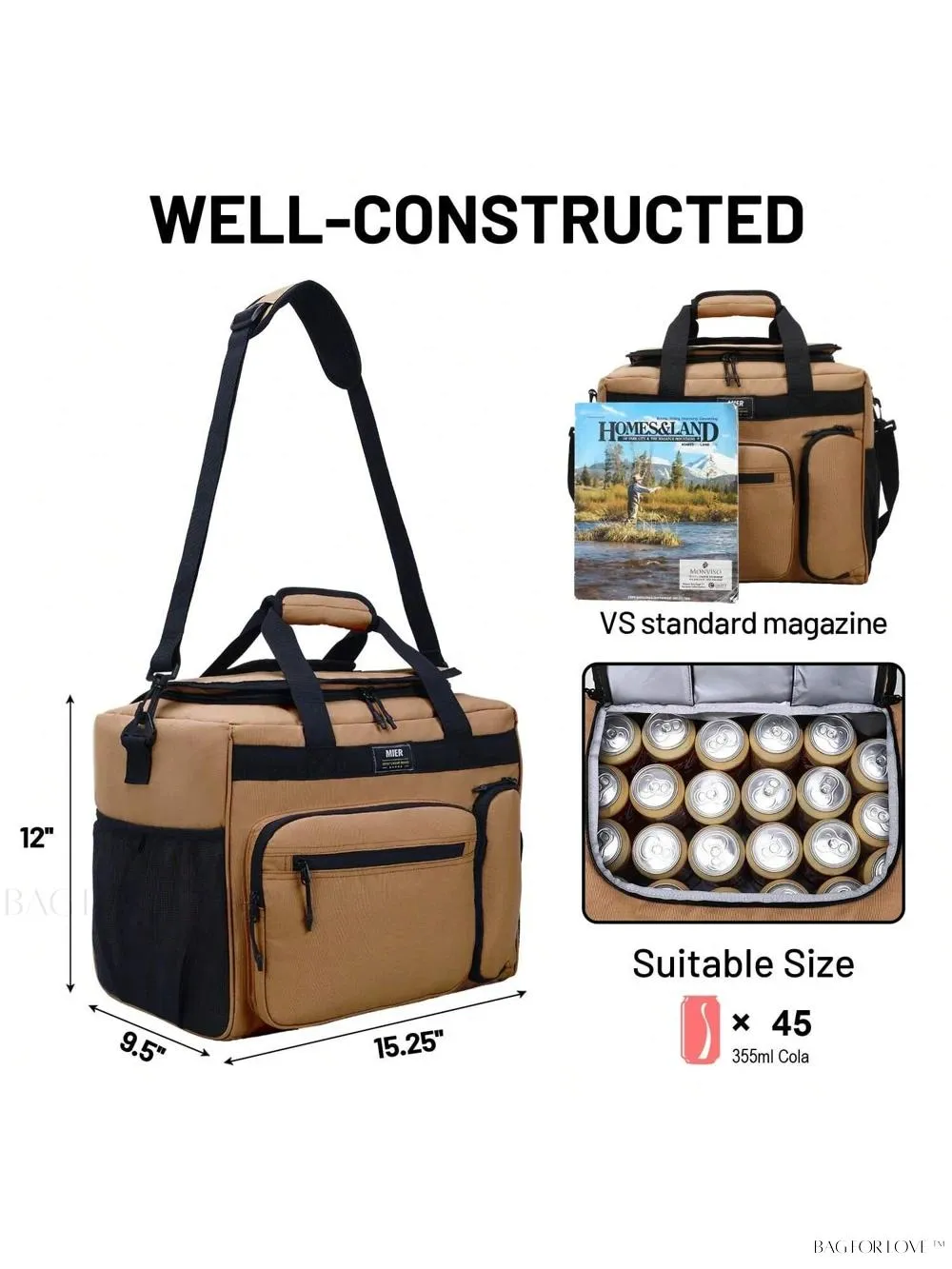 BagForLove - Spacious Collapsible Picnic Lunch Tote