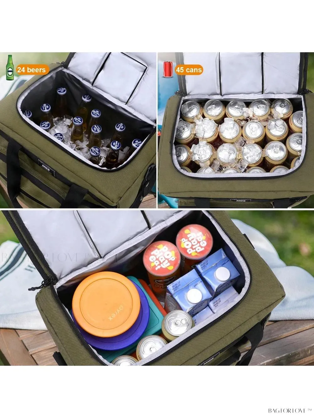 BagForLove - Spacious Collapsible Picnic Lunch Tote