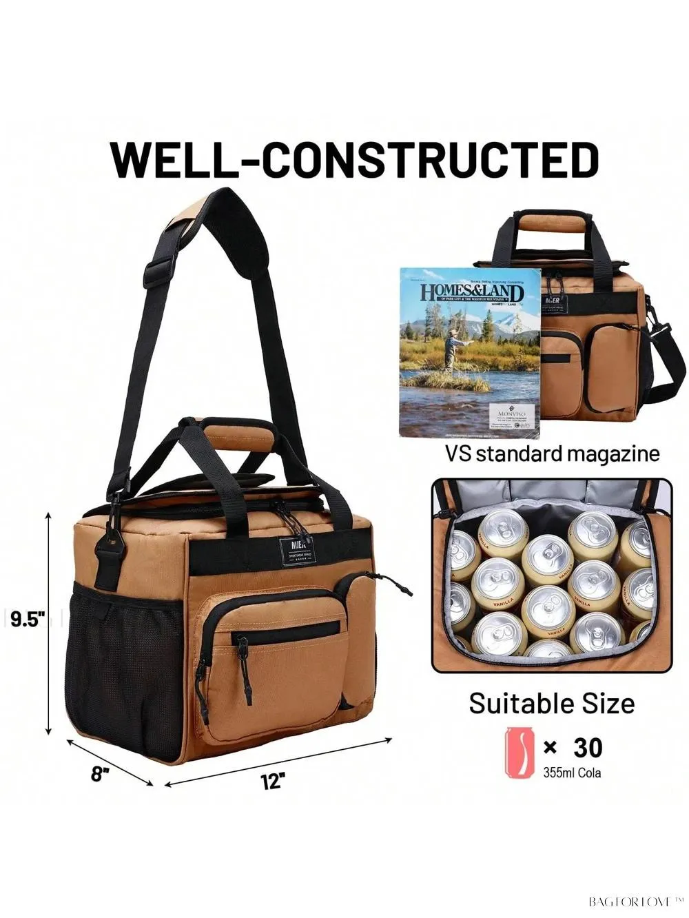 BagForLove - Spacious Collapsible Picnic Lunch Tote