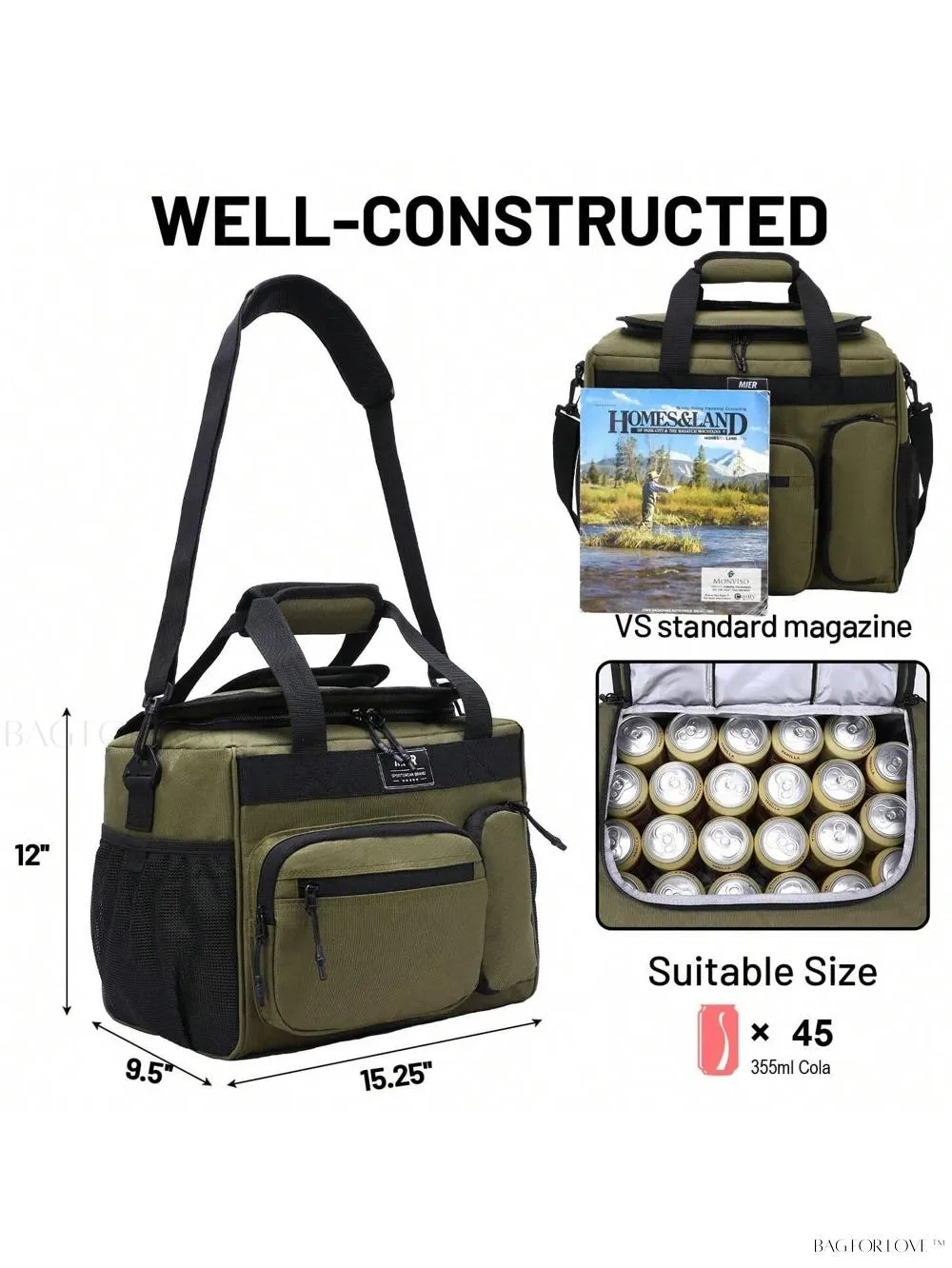 BagForLove - Spacious Collapsible Picnic Lunch Tote