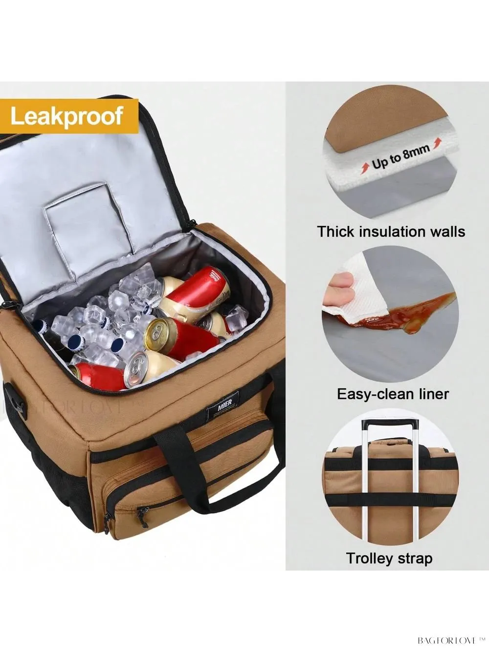 BagForLove - Spacious Collapsible Picnic Lunch Tote