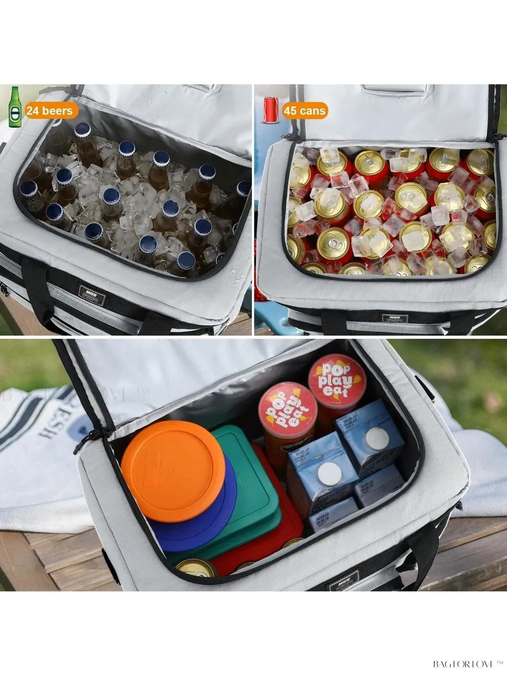 BagForLove - Spacious Collapsible Picnic Lunch Tote