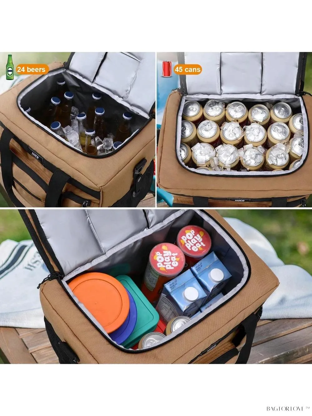 BagForLove - Spacious Collapsible Picnic Lunch Tote