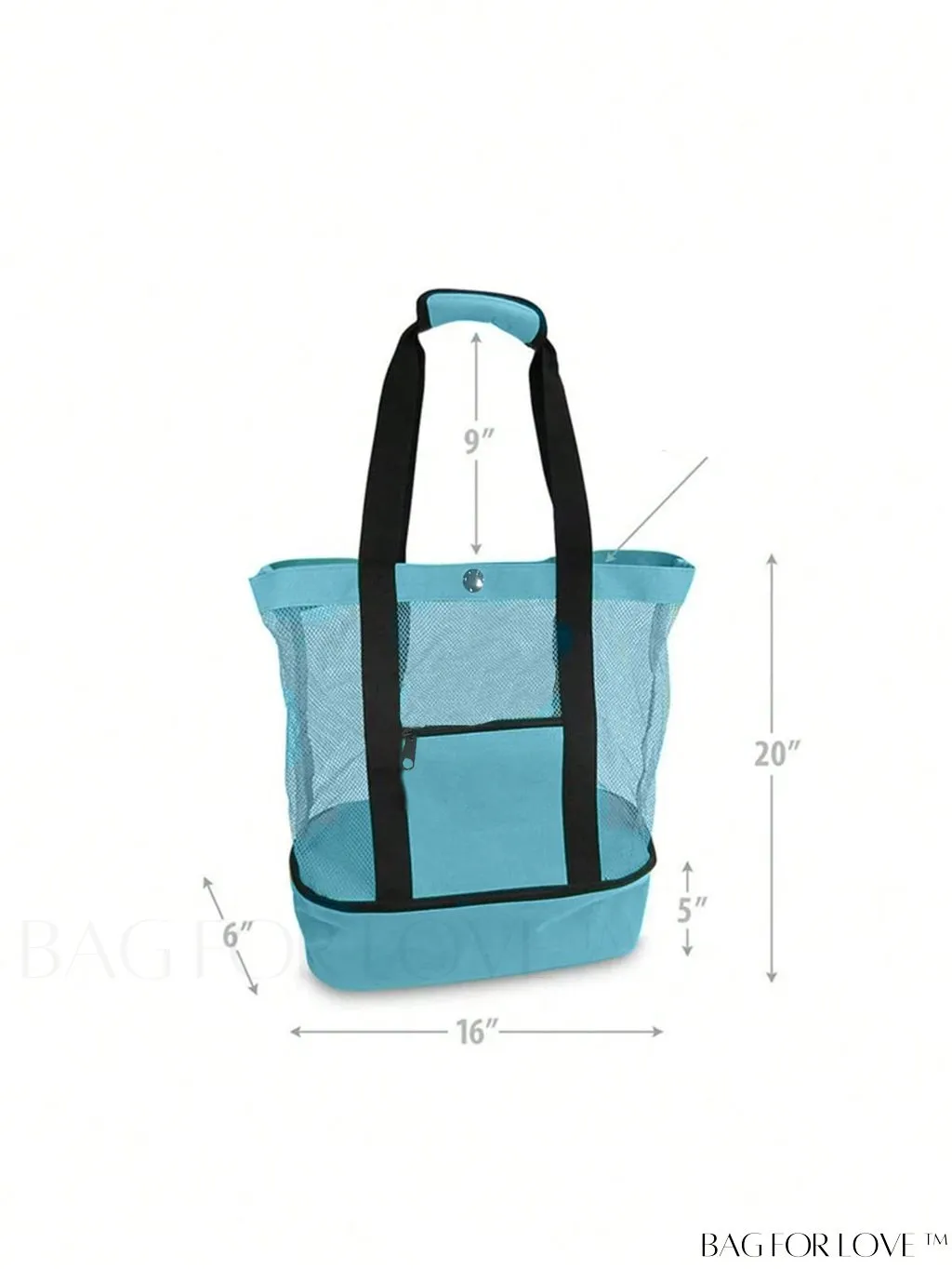 BagForLove - Spacious Insulated Mesh Beach Bag with Ample Storage