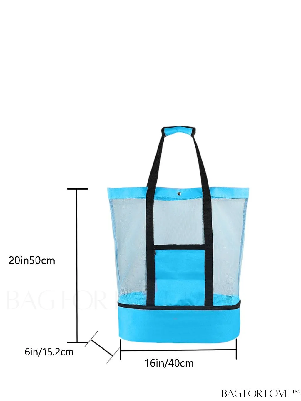 BagForLove - Spacious Insulated Mesh Beach Bag with Ample Storage