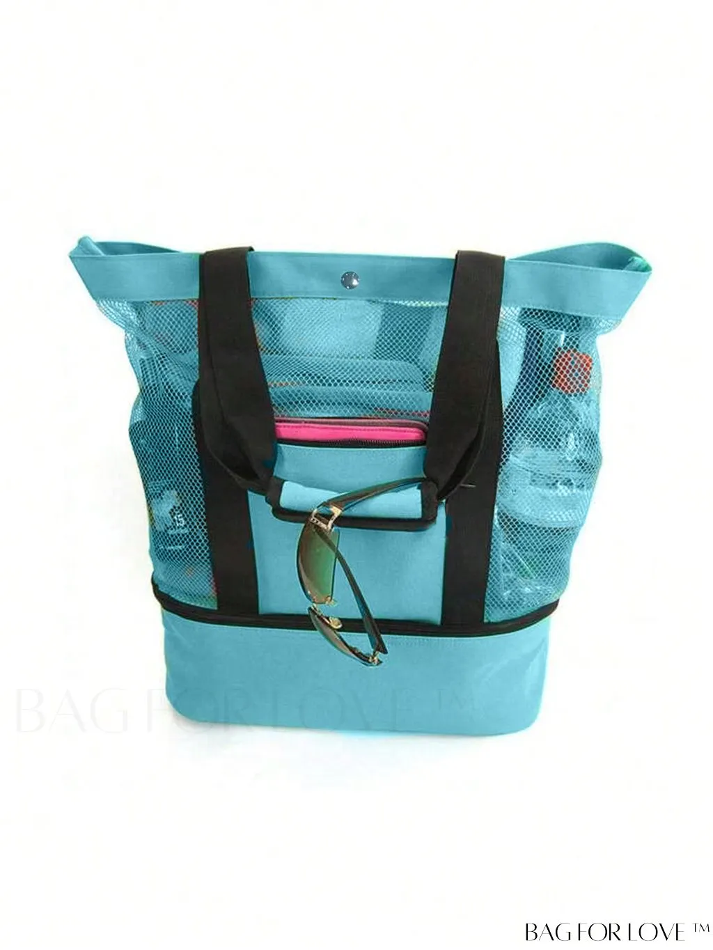 BagForLove - Spacious Insulated Mesh Beach Bag with Ample Storage