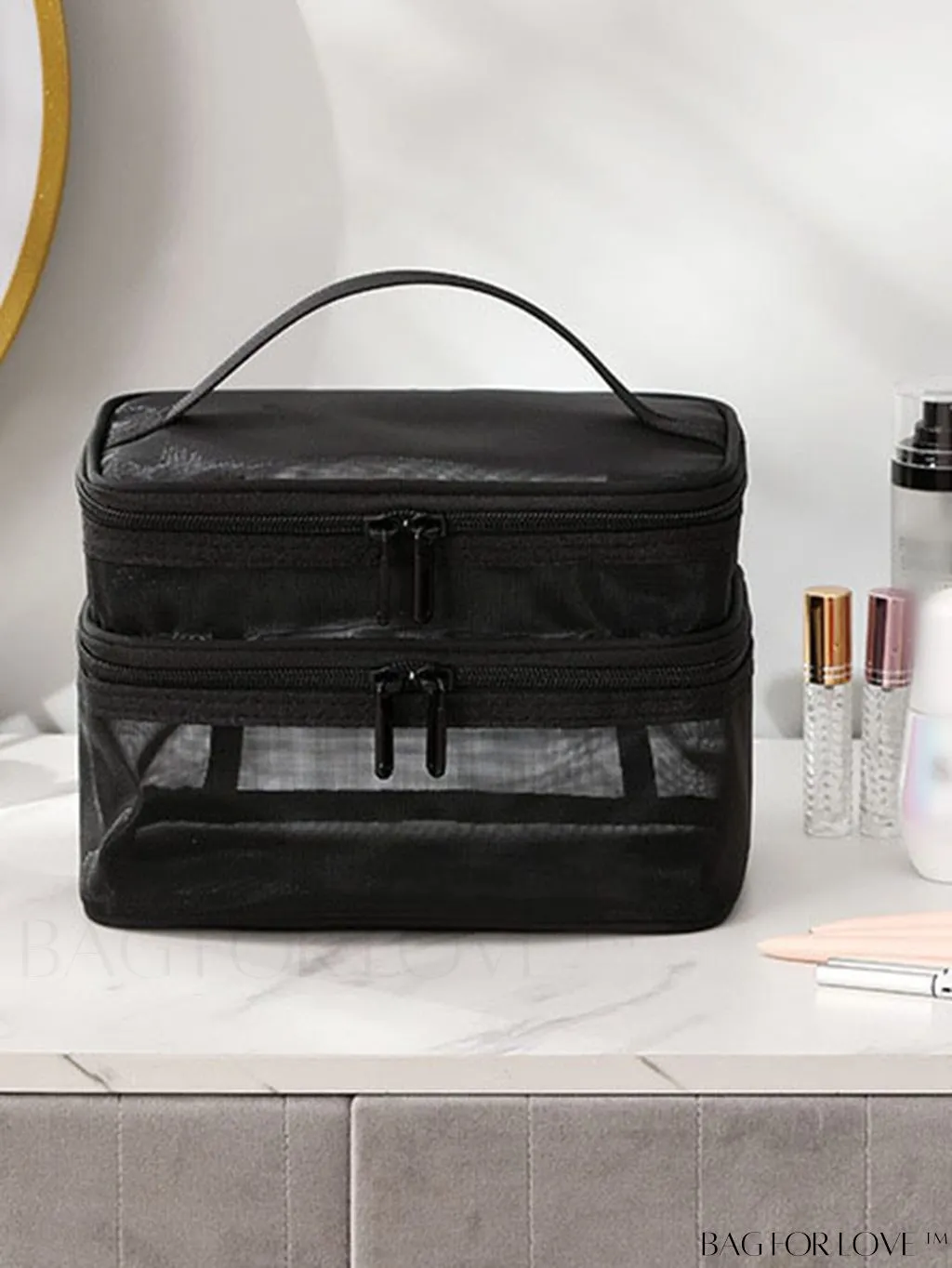 BagForLove - Spacious Mesh Travel Toiletry Bag for Outdoor Adventures