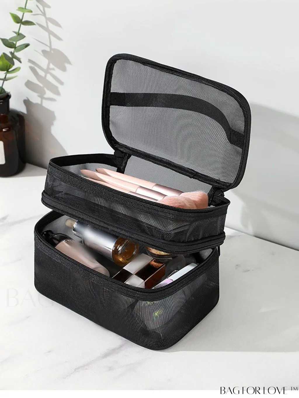 BagForLove - Spacious Mesh Travel Toiletry Bag for Outdoor Adventures