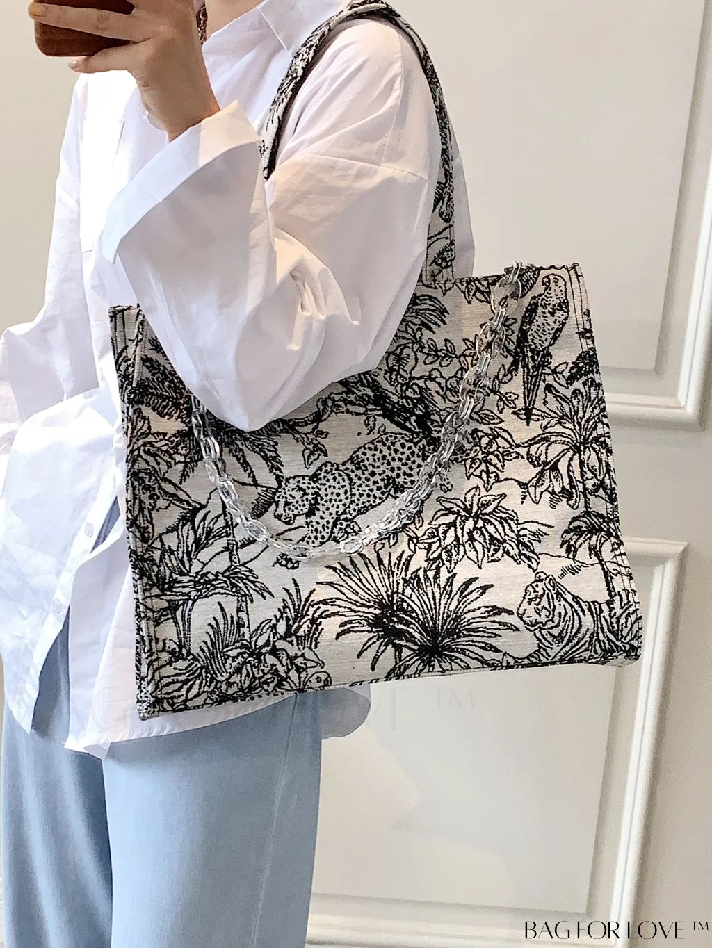 BagForLove - Spacious Tropical Tote for All Your Essentials